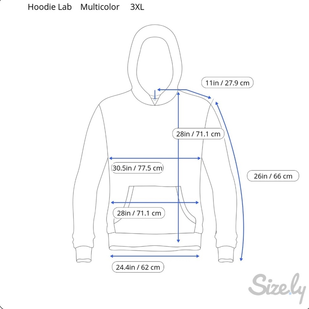 Hoodie Lab VHS Video Cassette T-120 Pullover Sweatshirt Hoodie Size 3XL Colorful - Picture 13 of 13